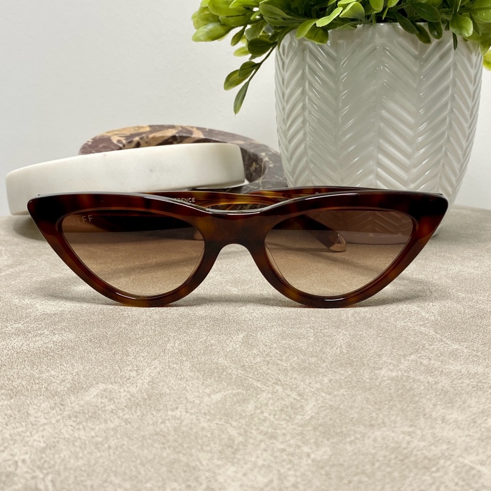 DIFF X Adrienne Bailon Chateau 53mm Cat Eye Sunglasses | New in Case